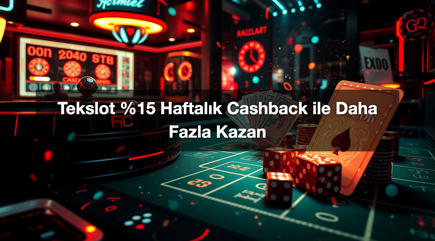 Tekslot %15 Haftalık Cashback ile Daha Fazla Kazan