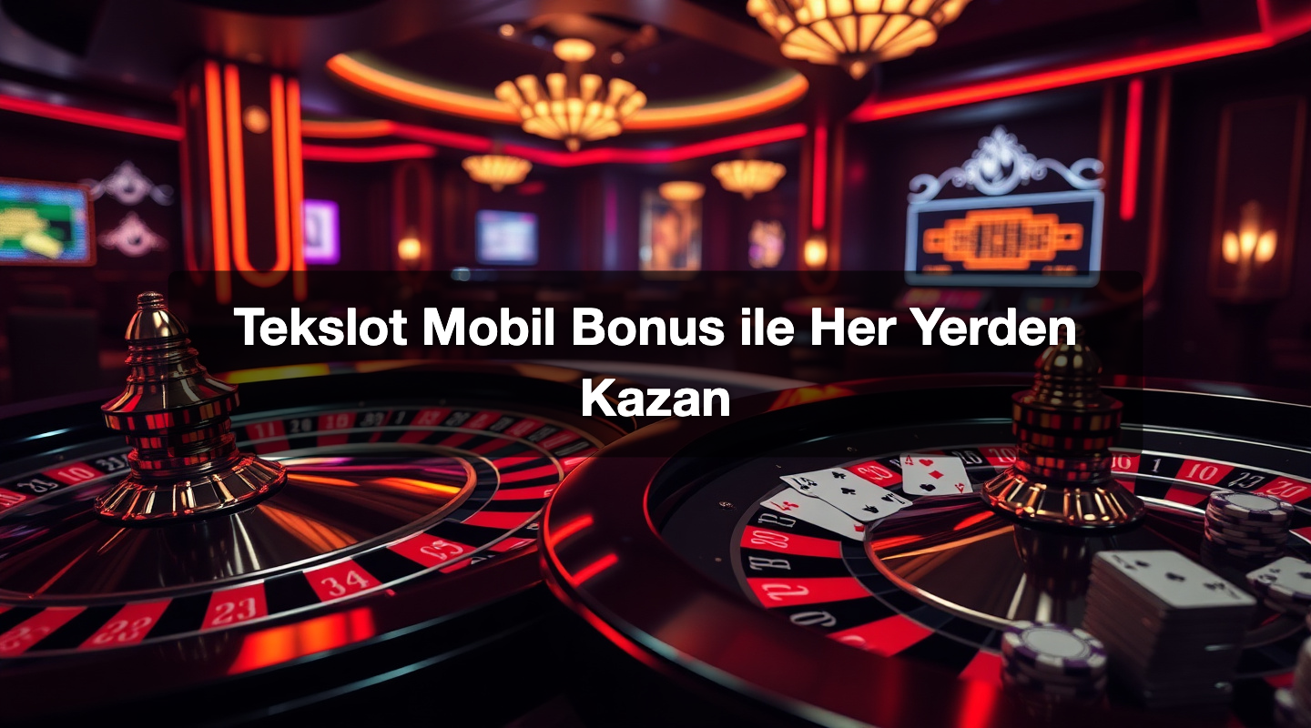 Tekslot Mobil Bonus ile Her Yerden Kazan 1 Tekslot Mobil Bonus ile Her Yerden Kazan